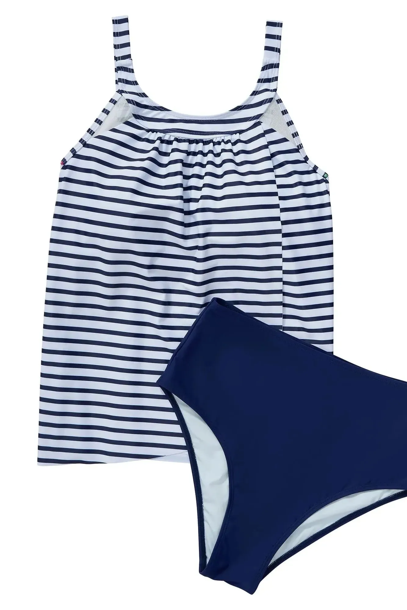 Ruffle Cover Tankini Swimsuit - Image 46