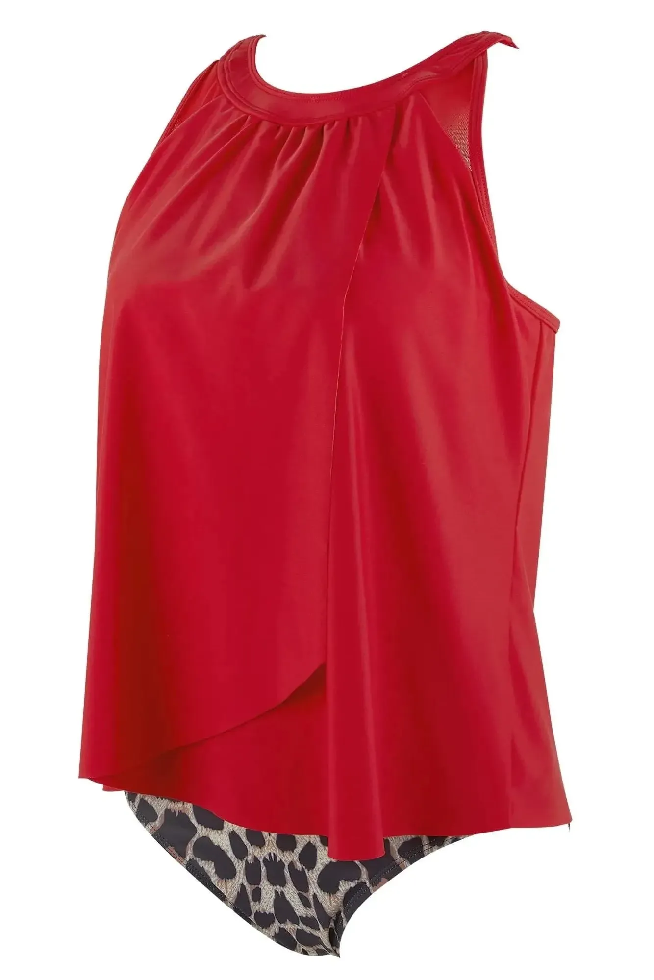 Ruffle Cover Tankini Swimsuit - Image 69