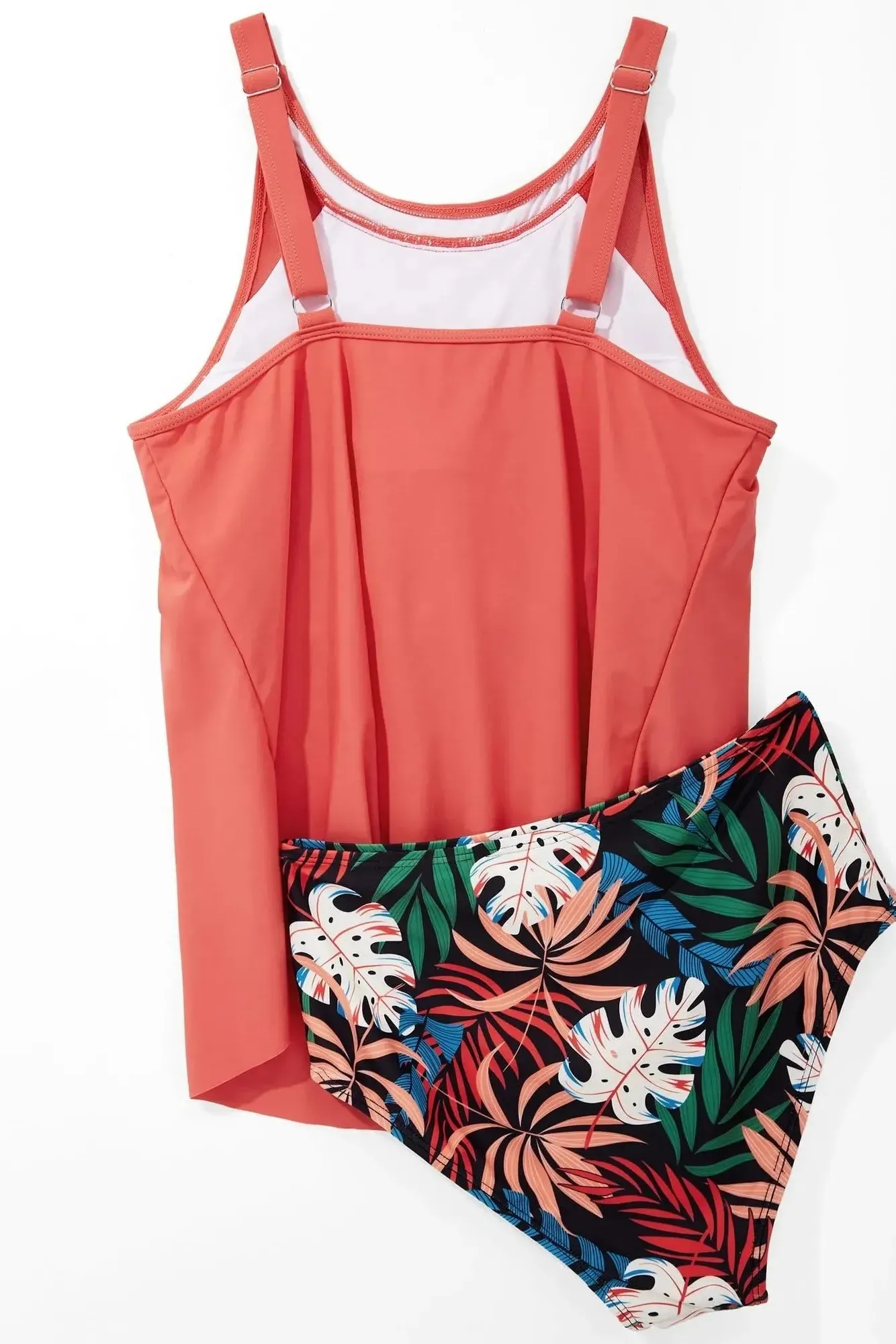 Ruffle Cover Tankini Swimsuit - Image 78