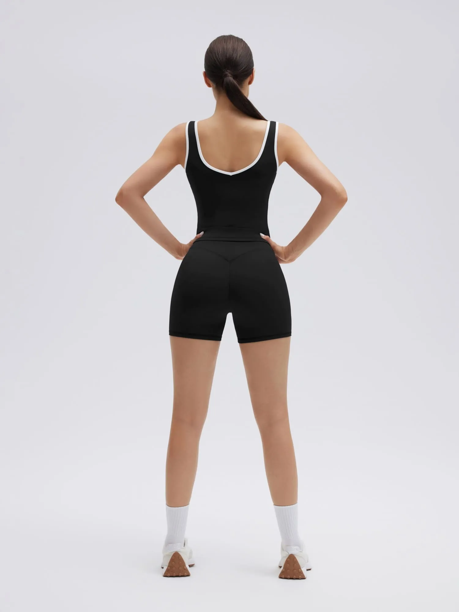 Built in Bra Yoga Tank Top 2 Piece Workout Sets - Image 10