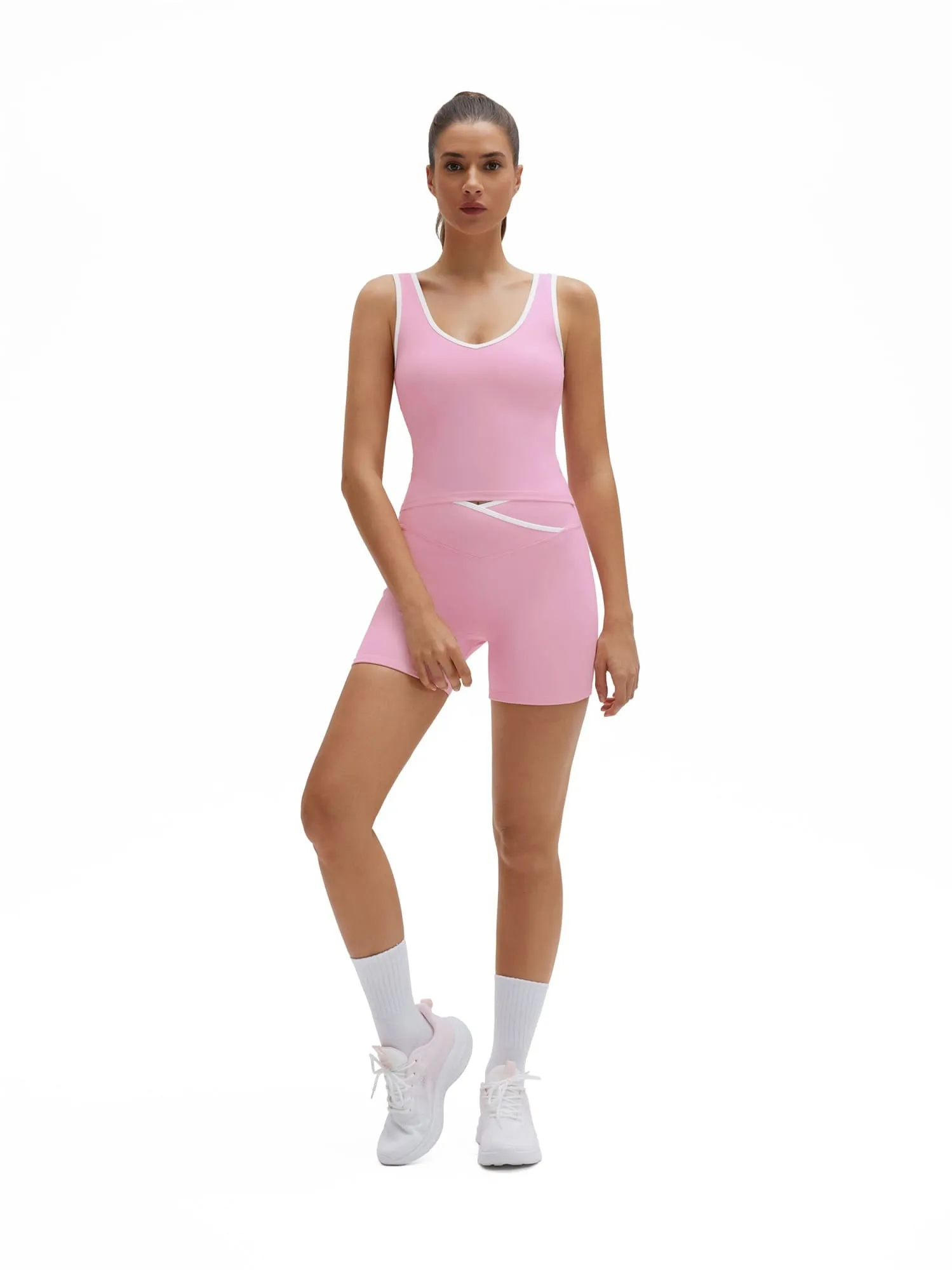 Built in Bra Yoga Tank Top 2 Piece Workout Sets - Image 18