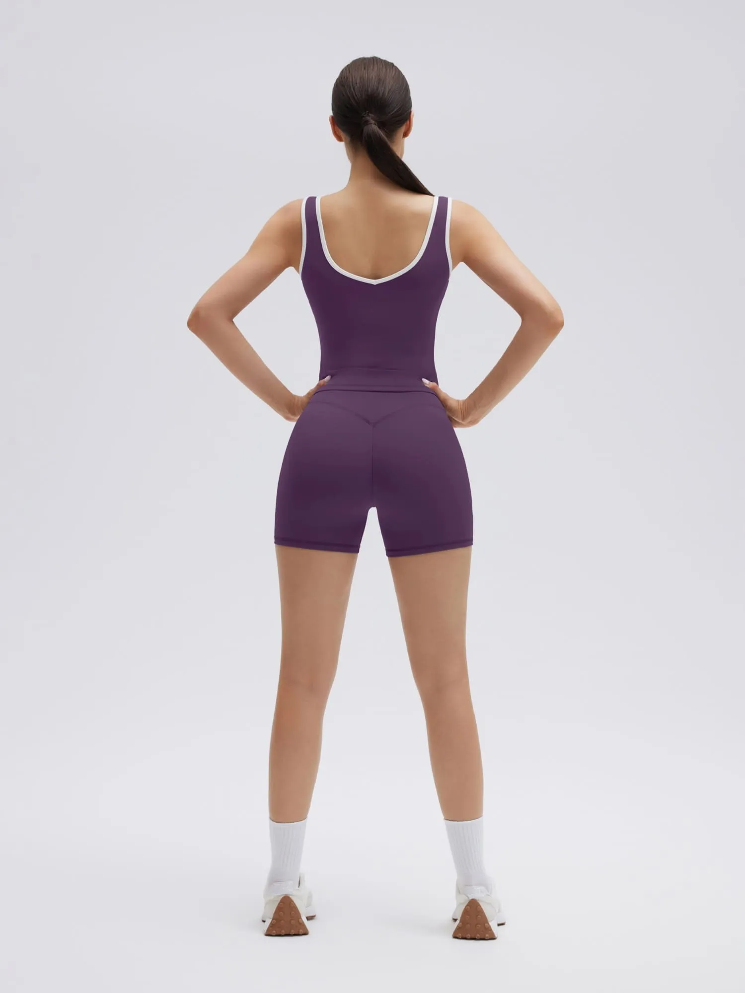 Built in Bra Yoga Tank Top 2 Piece Workout Sets - Image 34