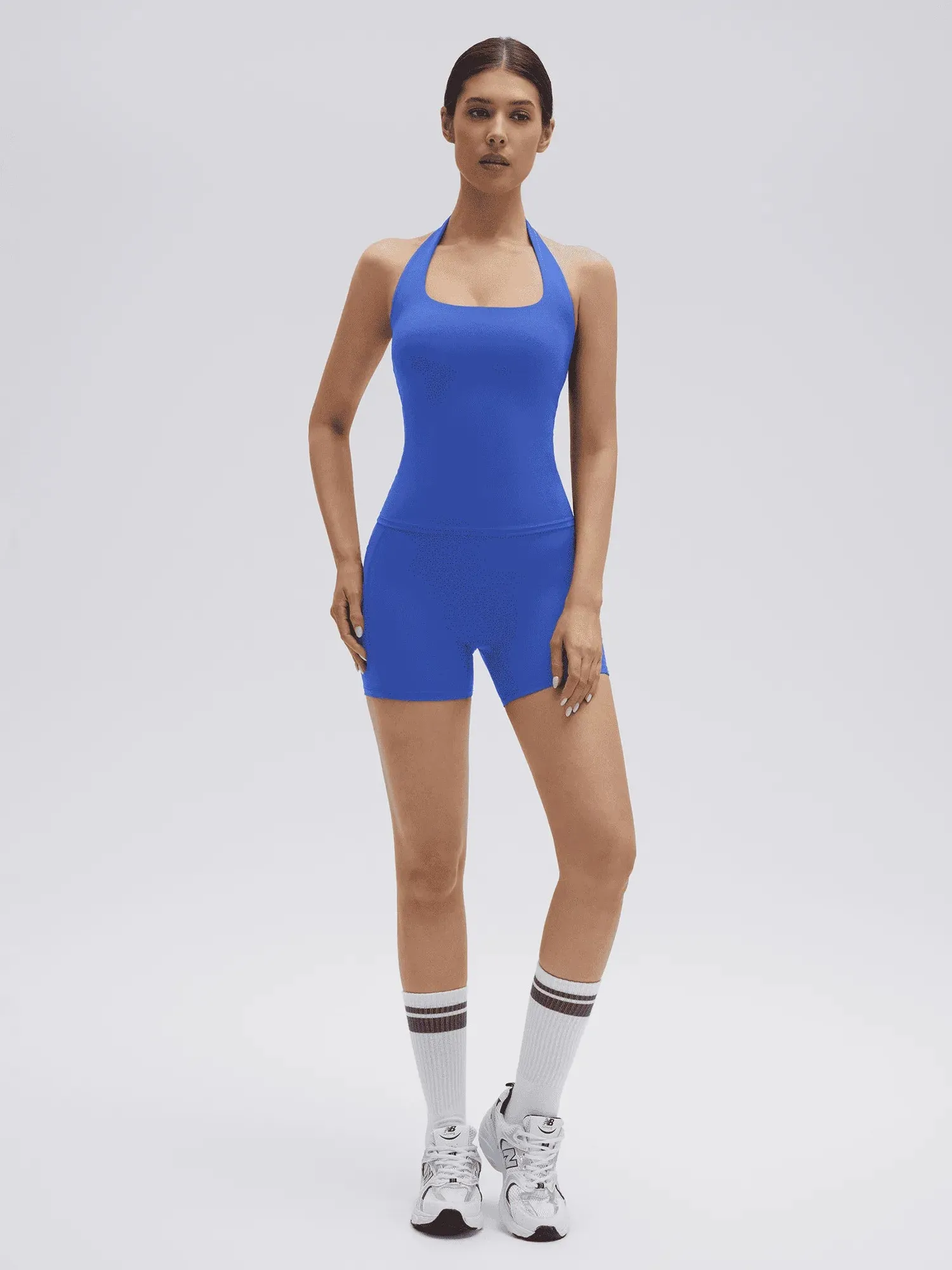 Halter Neck High Waisted 2 Piece Workout Sets - Image 4