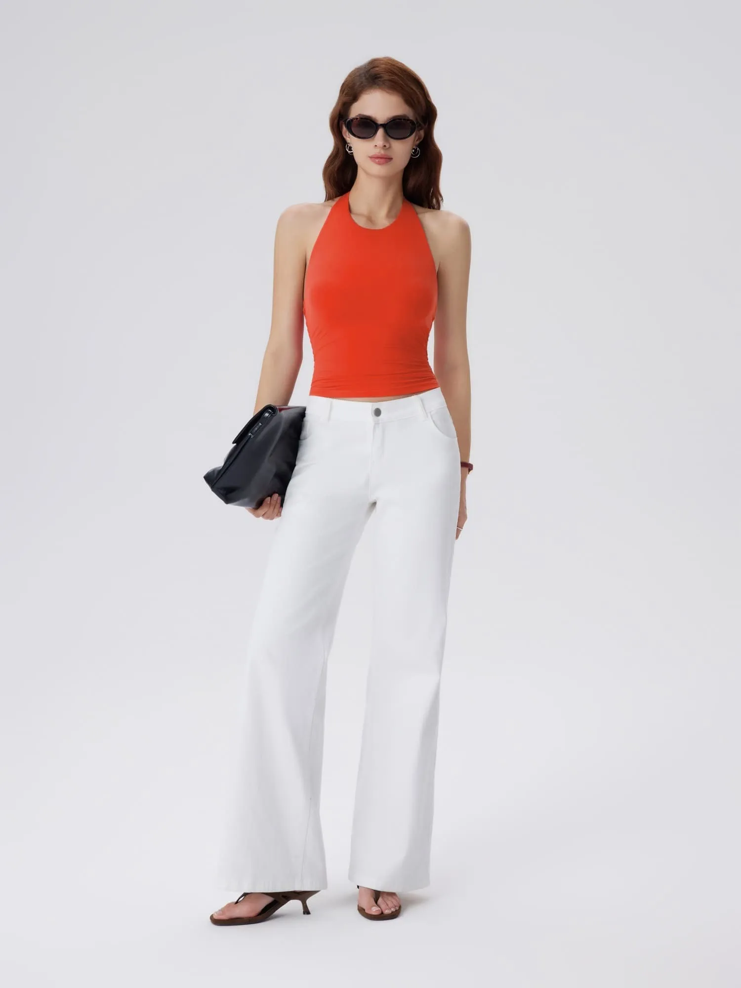 Padded Backless Halter Tank Tops - Image 24