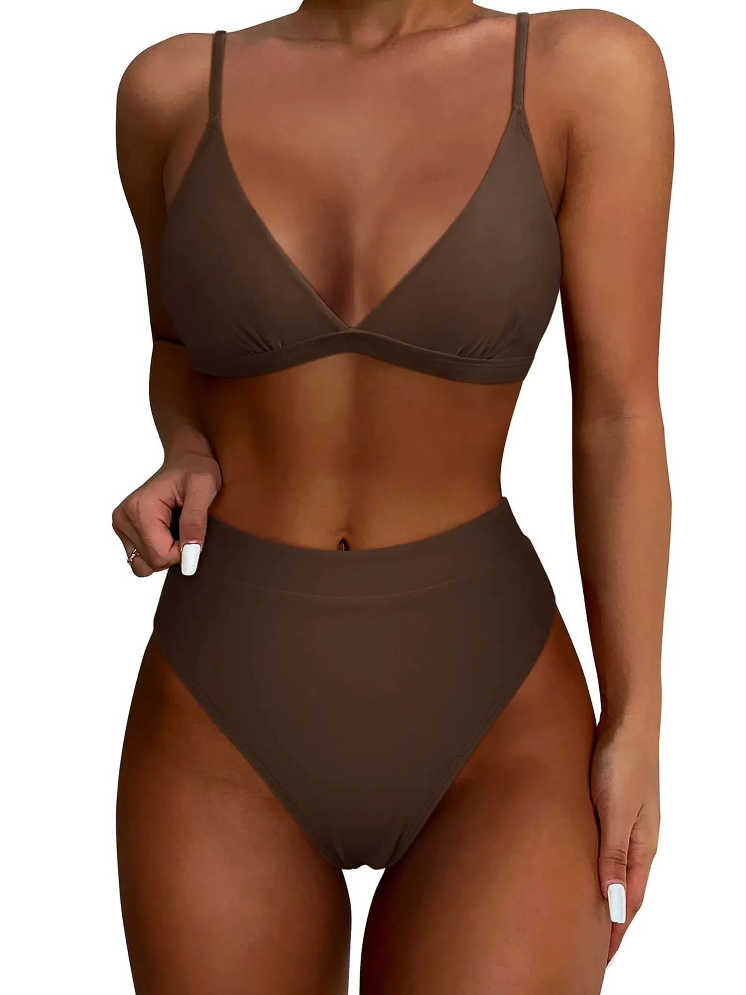 Triangle High Cut Bikini Set - Image 45